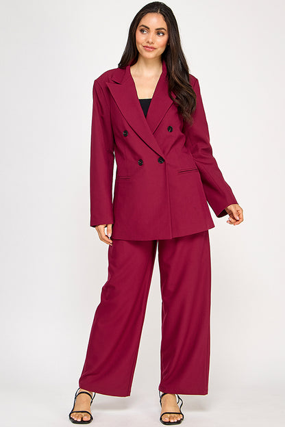 TAILORED WIDE LEG TROUSER