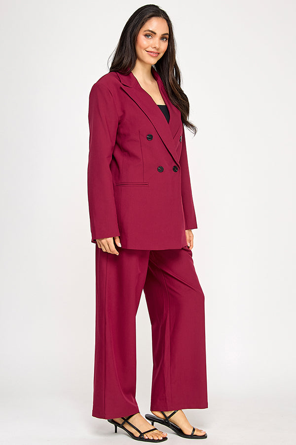 TAILORED WIDE LEG TROUSER