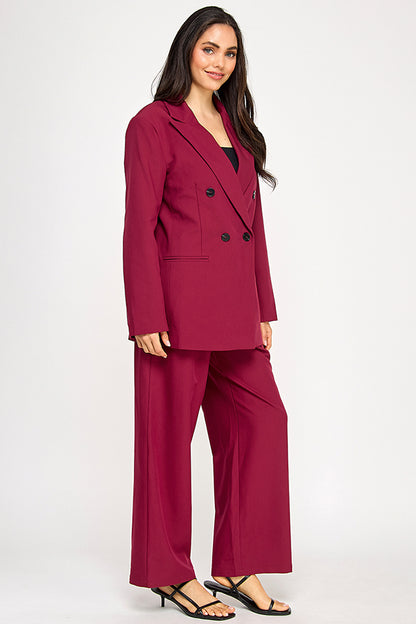 TAILORED WIDE LEG TROUSER