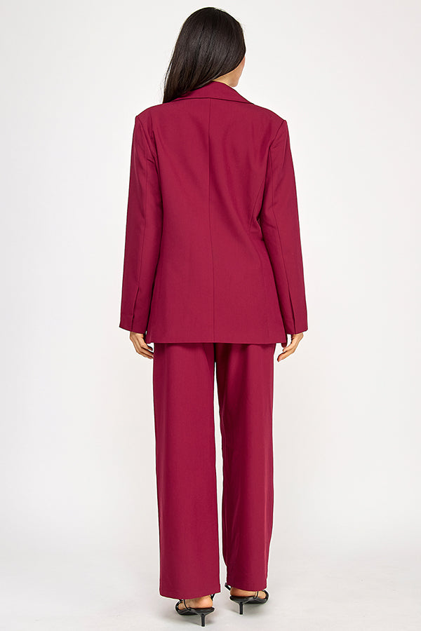 TAILORED WIDE LEG TROUSER