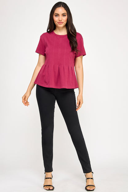 PLEATED SWING TEE