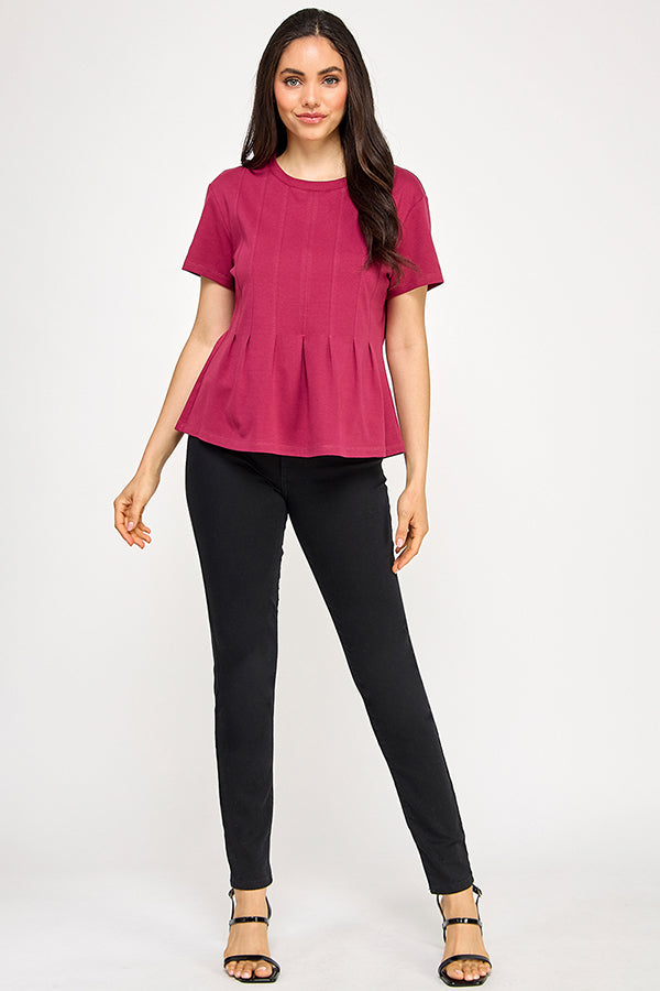 PLEATED SWING TEE