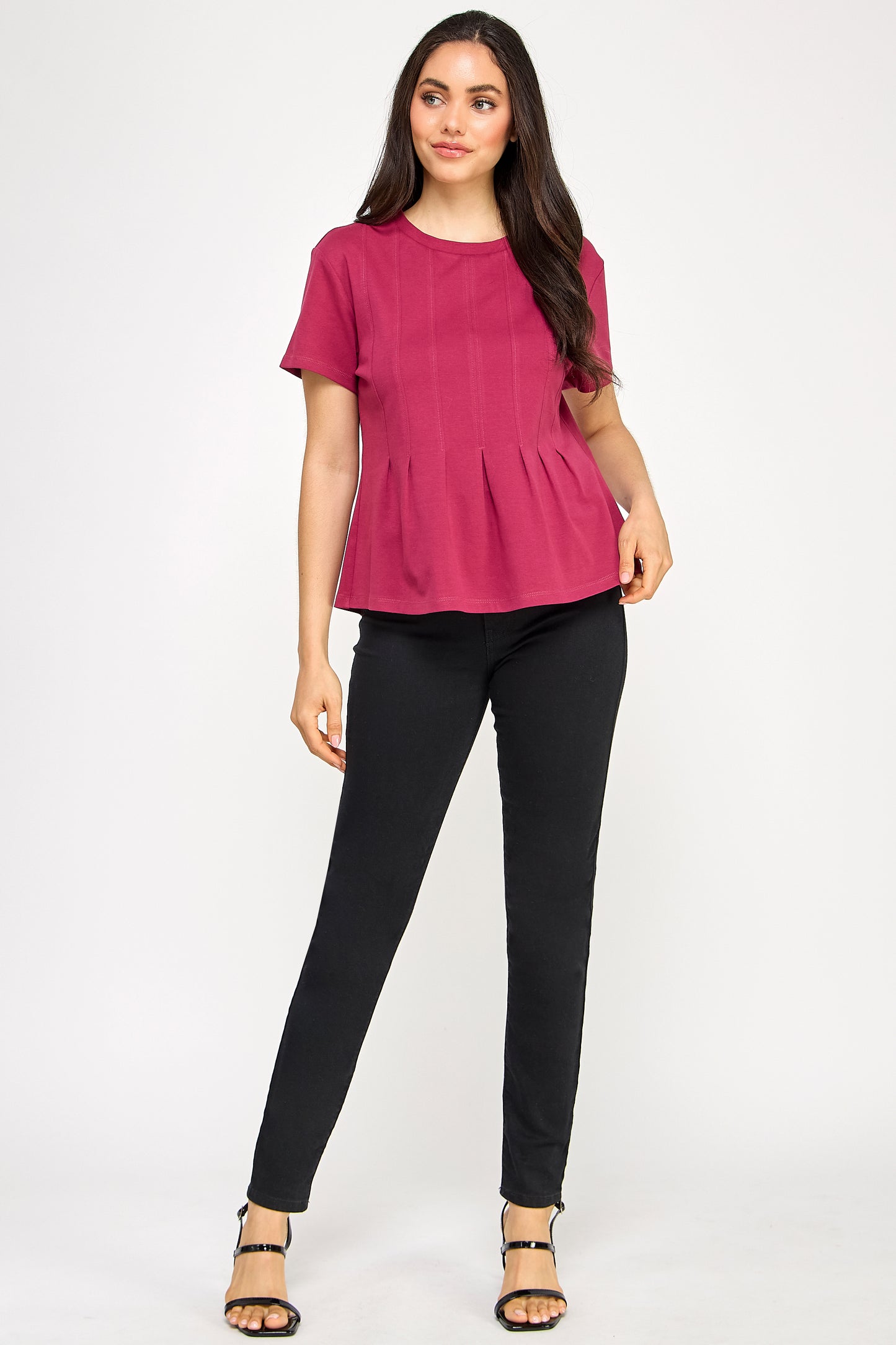 PLEATED SWING TEE