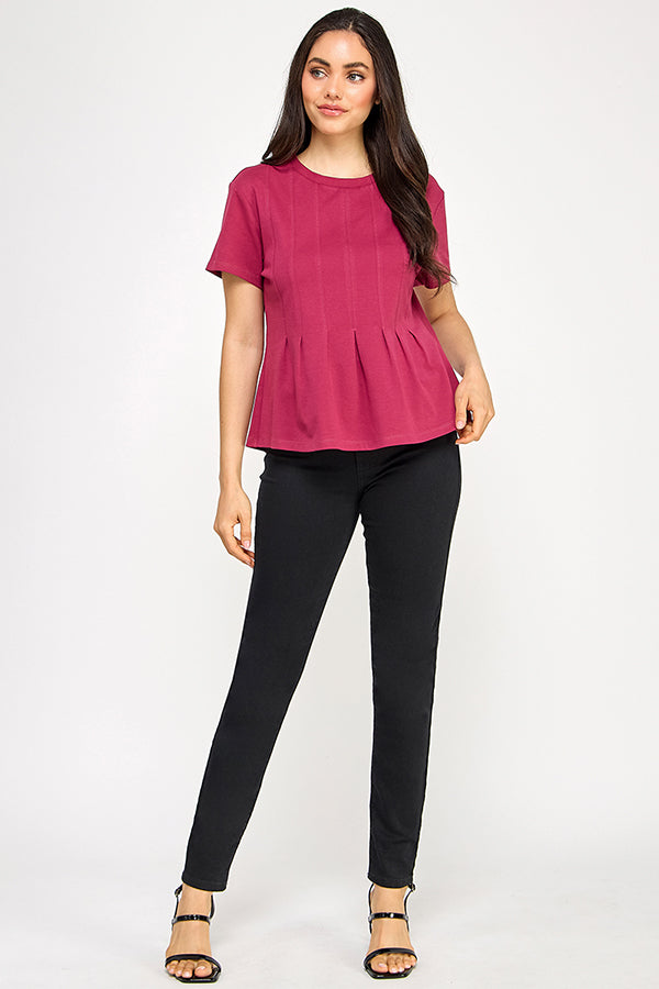 PLEATED SWING TEE
