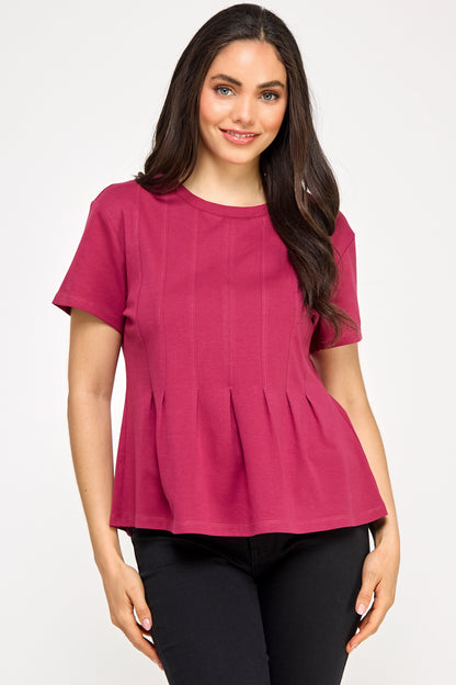 PLEATED SWING TEE