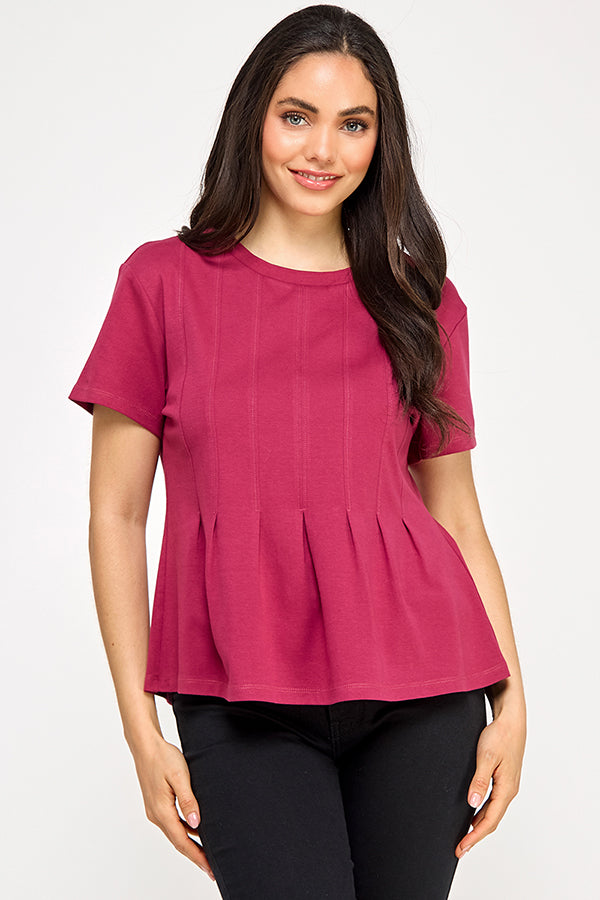 PLEATED SWING TEE