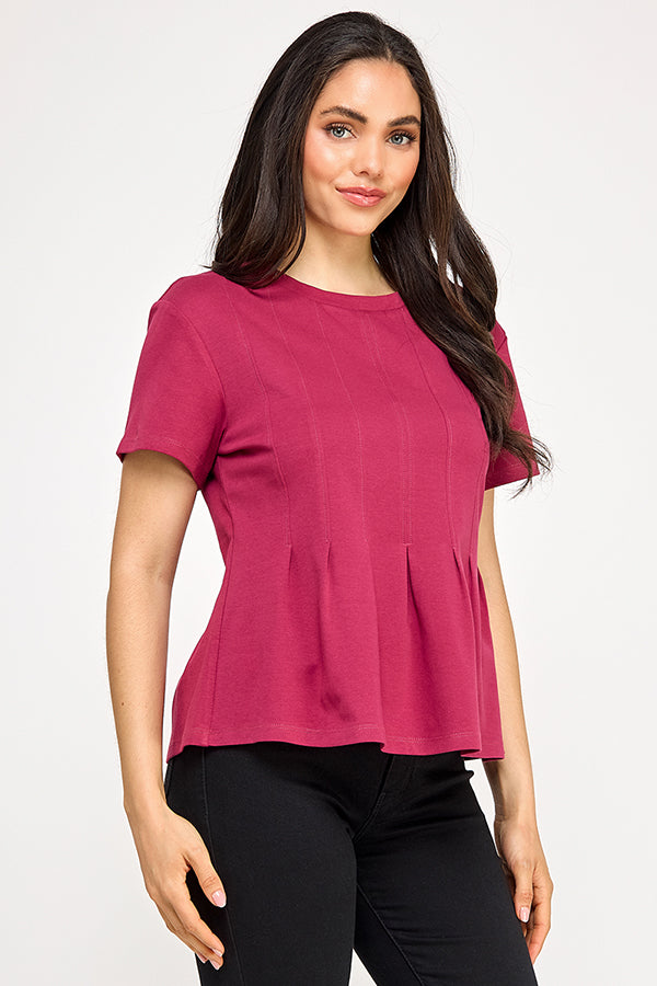 PLEATED SWING TEE