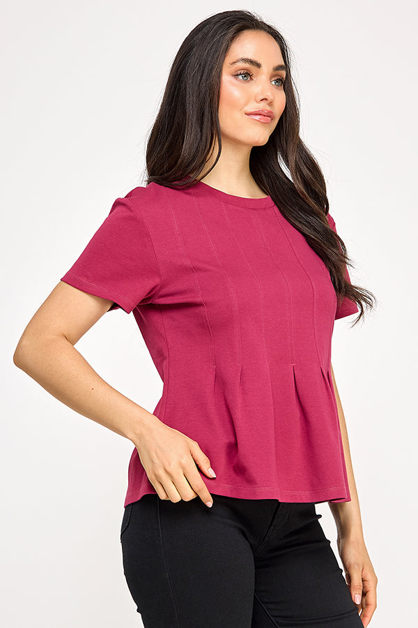 PLEATED SWING TEE