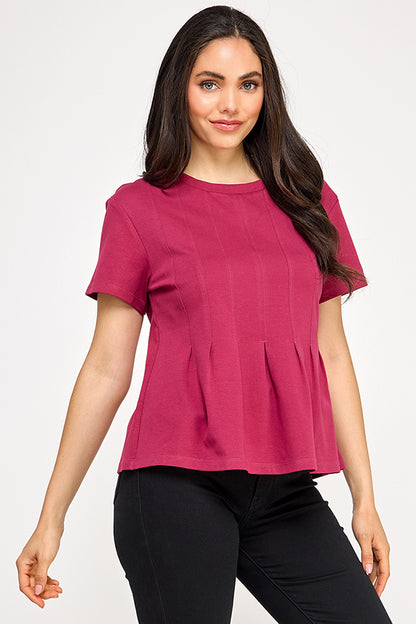 PLEATED SWING TEE