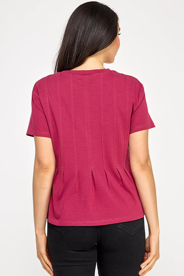 PLEATED SWING TEE