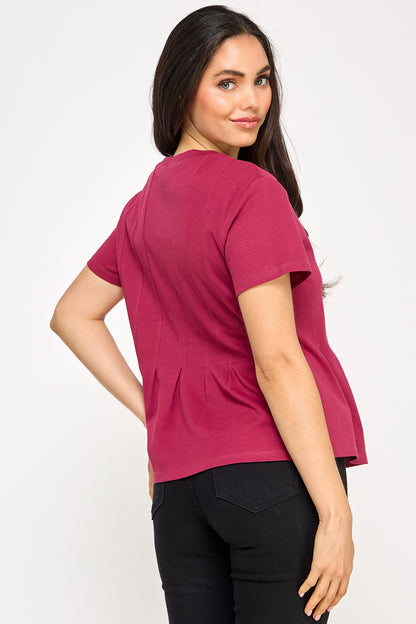 PLEATED SWING TEE