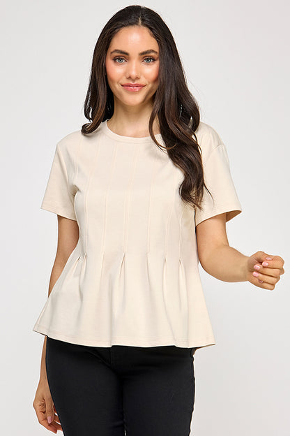 PLEATED SWING TEE