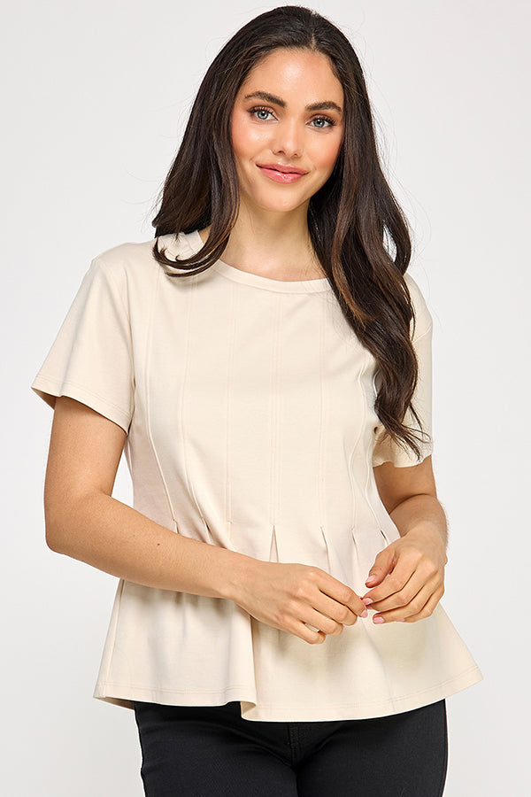 PLEATED SWING TEE