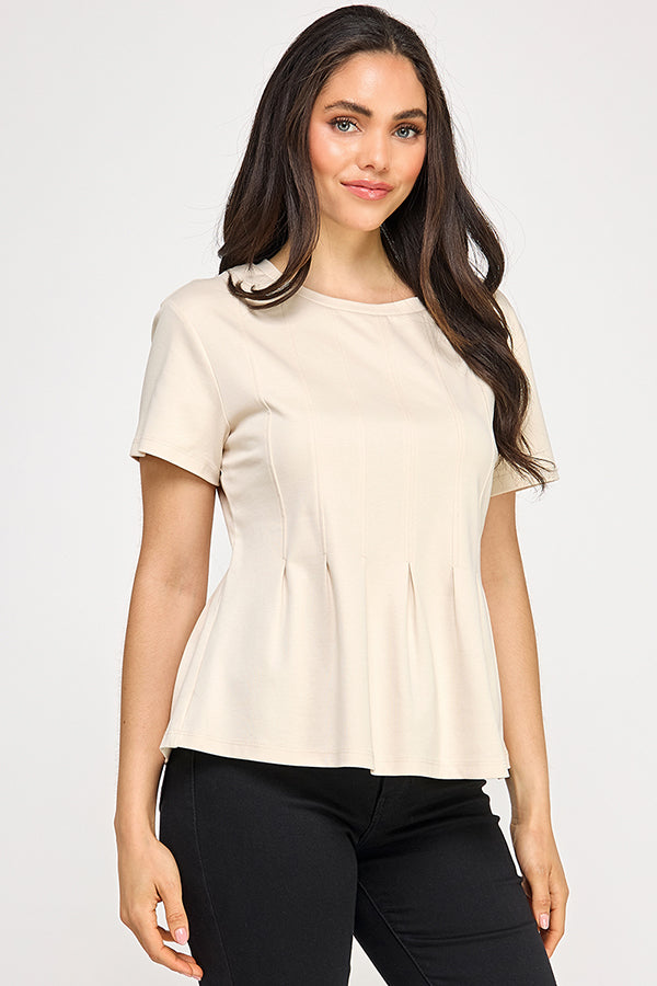 PLEATED SWING TEE