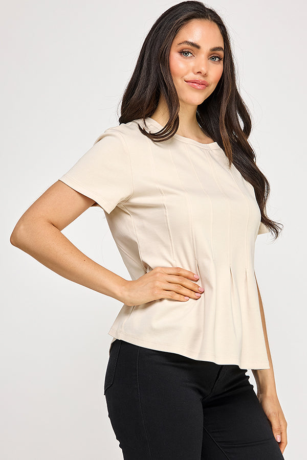 PLEATED SWING TEE