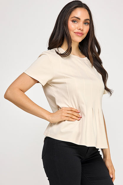 PLEATED SWING TEE