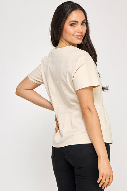 PLEATED SWING TEE