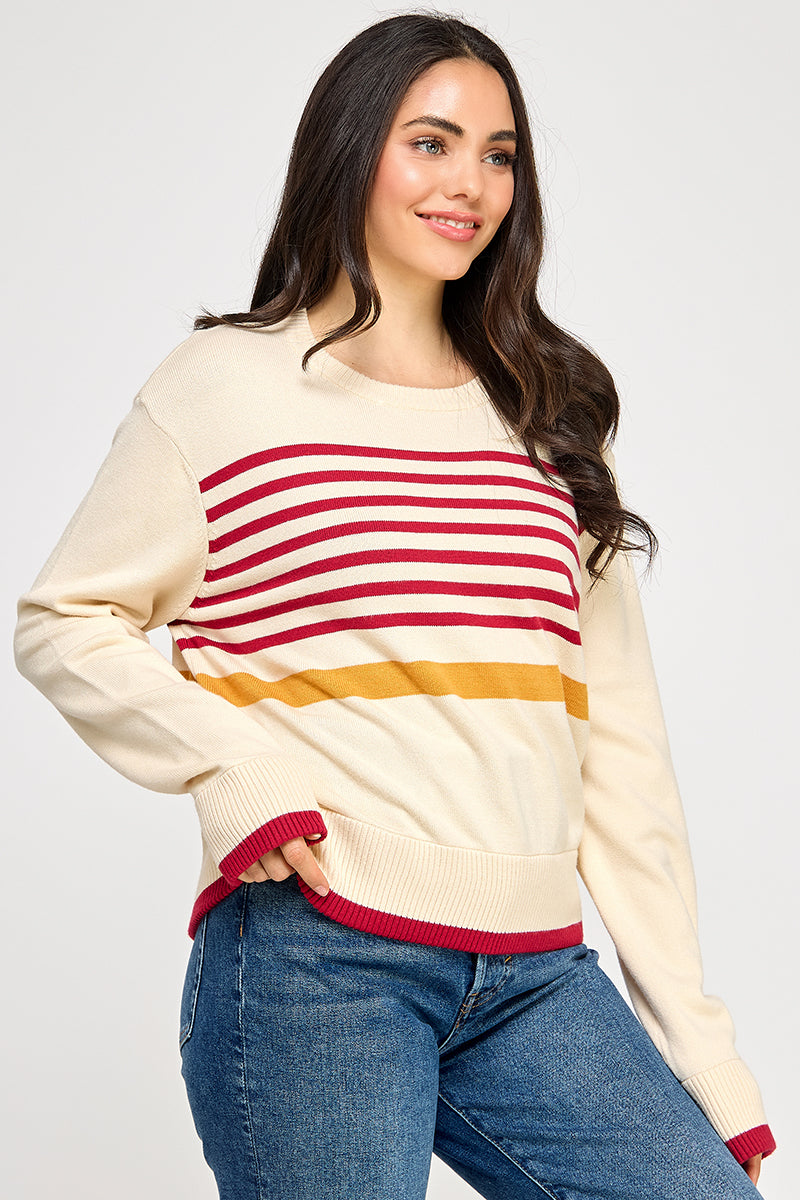STRIPE DETAIL SWEATER