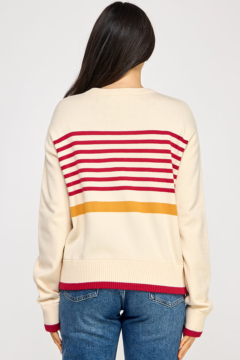 STRIPE DETAIL SWEATER