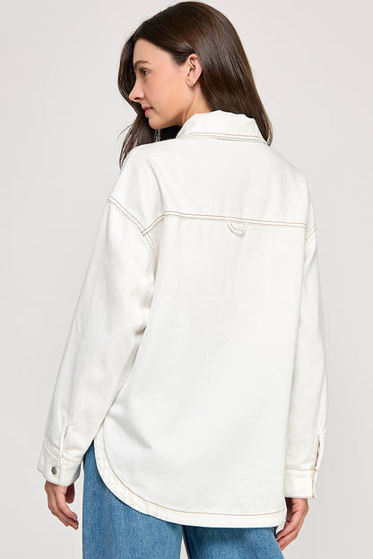 OVERSIZED DENIM SHACKET