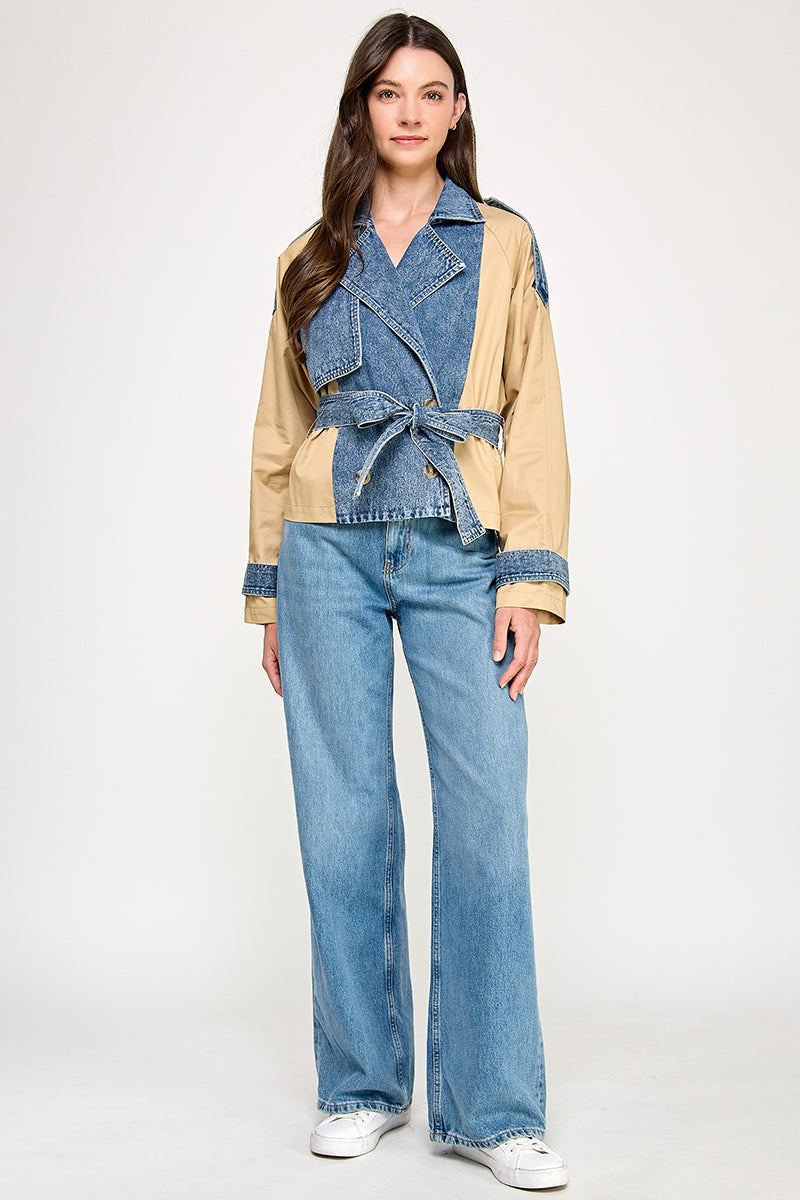 DUO COLOR TRENCH JACKET