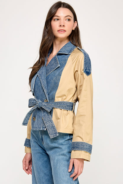 DUO COLOR TRENCH JACKET