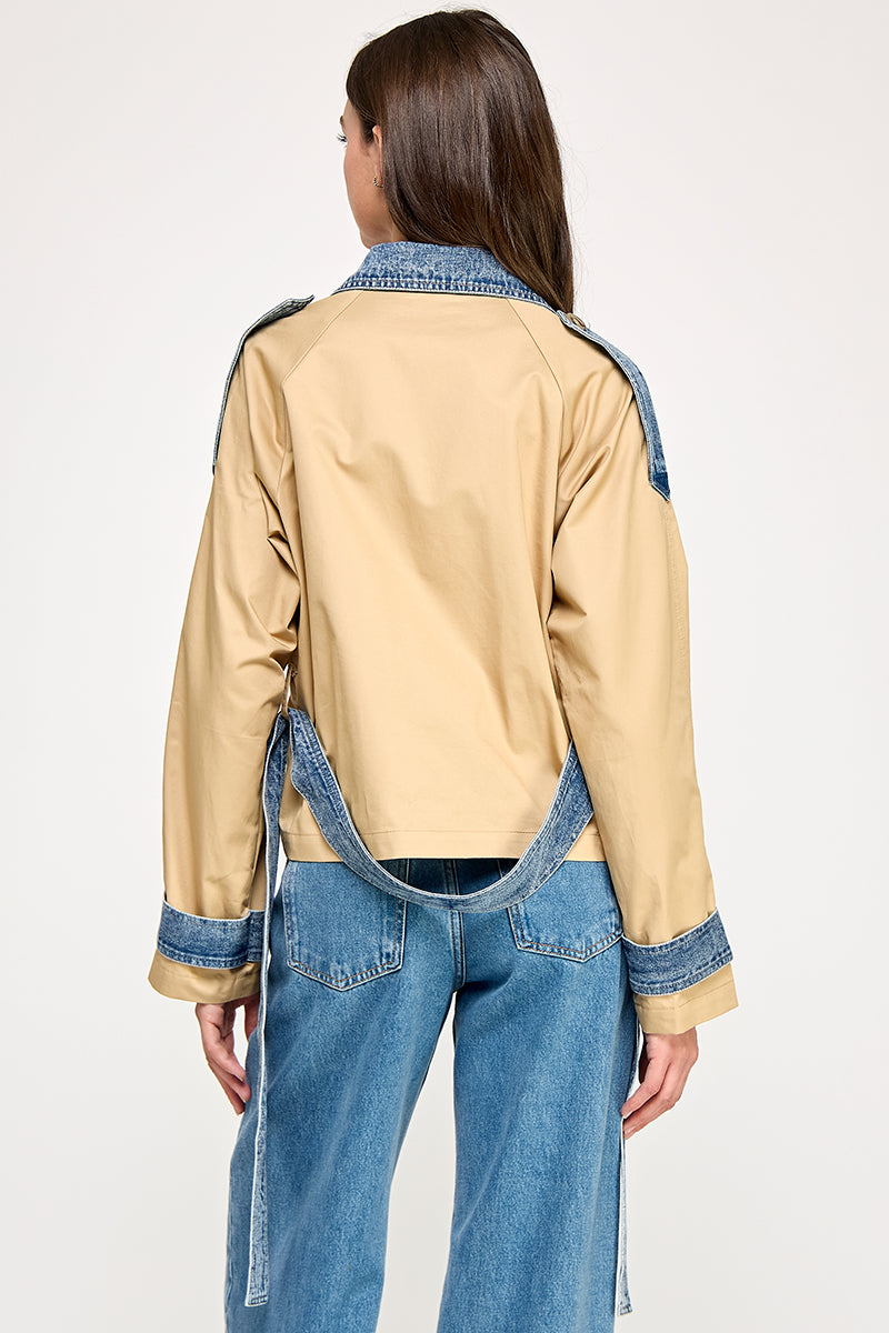 DUO COLOR TRENCH JACKET