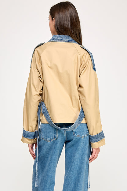 DUO COLOR TRENCH JACKET