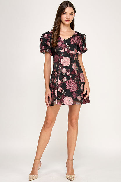 JACQUARD MINI DRESS