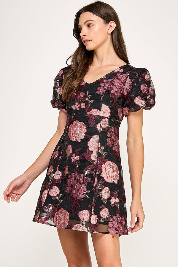 JACQUARD MINI DRESS