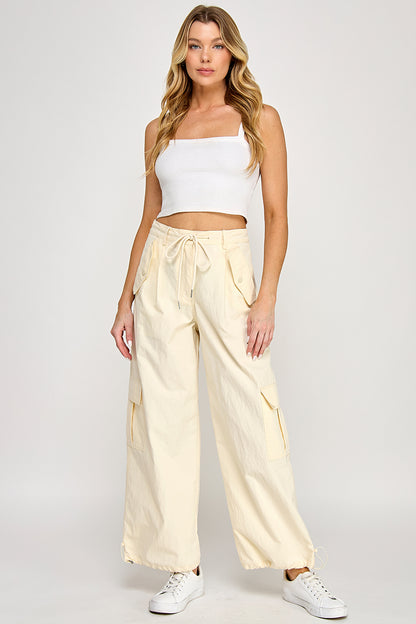 WIDE LEG CARGO PANTS