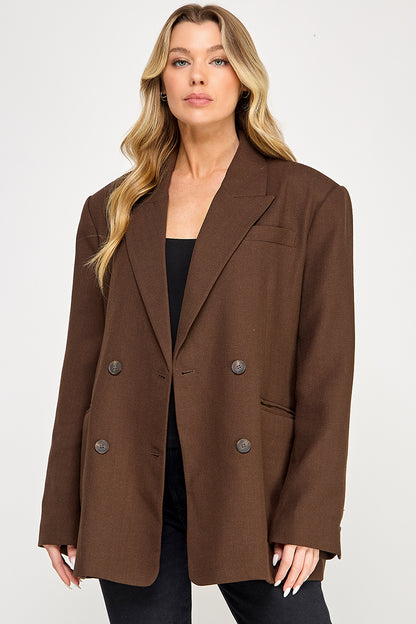 TJ-10409-6 DOUBLE BREASTED BLAZER