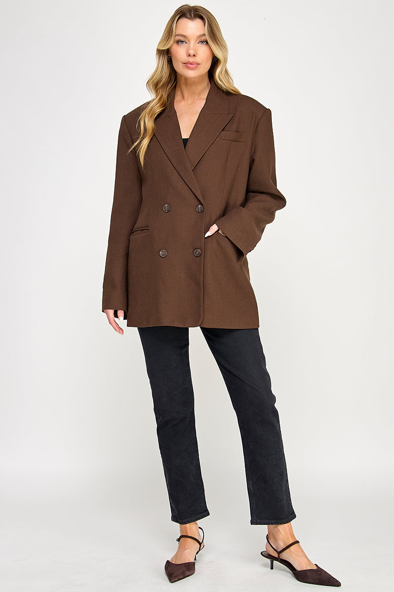 TJ-10409-6 DOUBLE BREASTED BLAZER