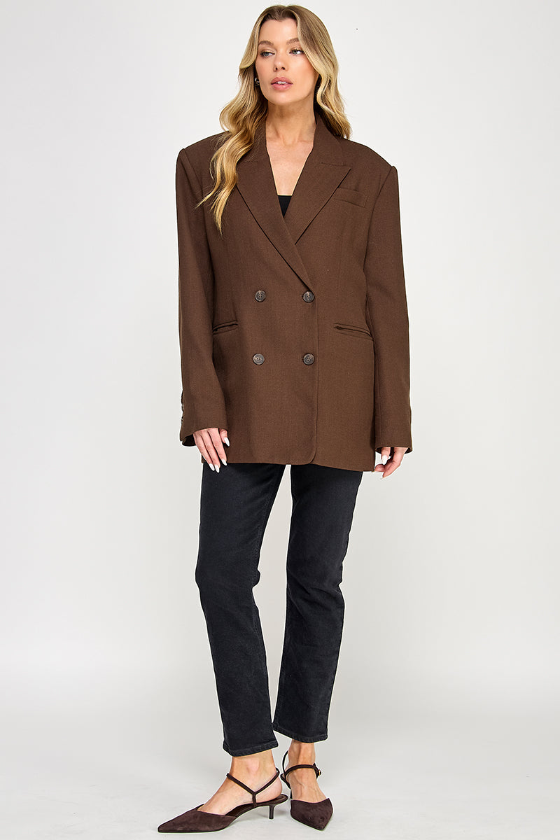 TJ-10409-6 DOUBLE BREASTED BLAZER