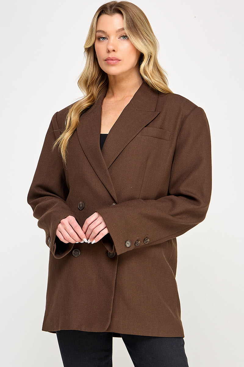TJ-10409-6 DOUBLE BREASTED BLAZER