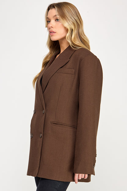 TJ-10409-6 DOUBLE BREASTED BLAZER
