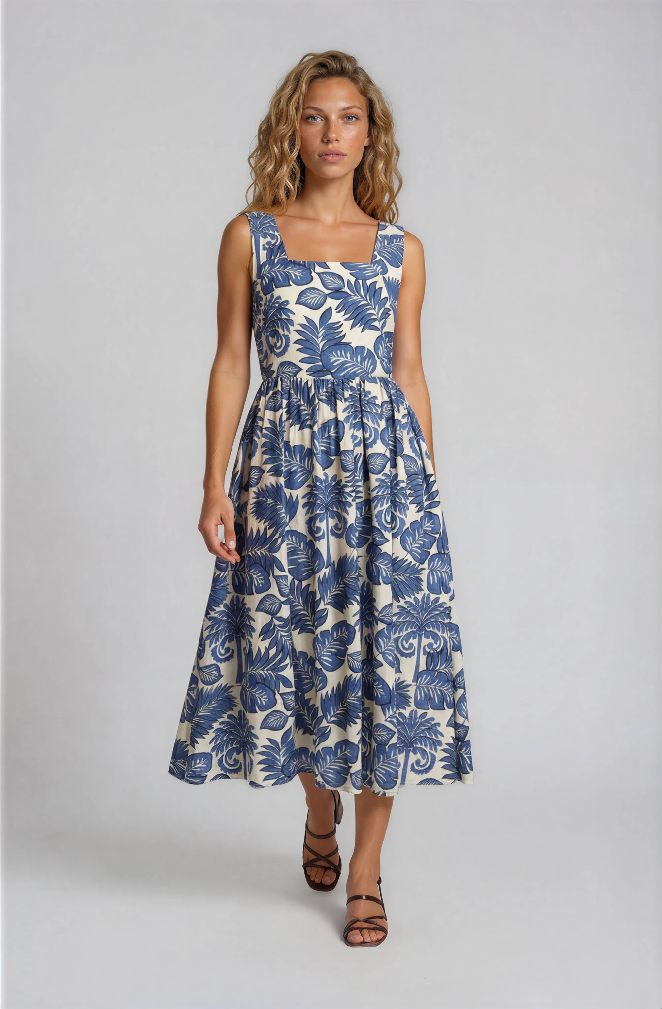 TROPICAL PRINTED DRESS