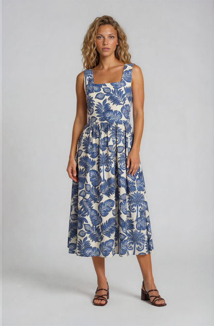 TROPICAL PRINTED DRESS