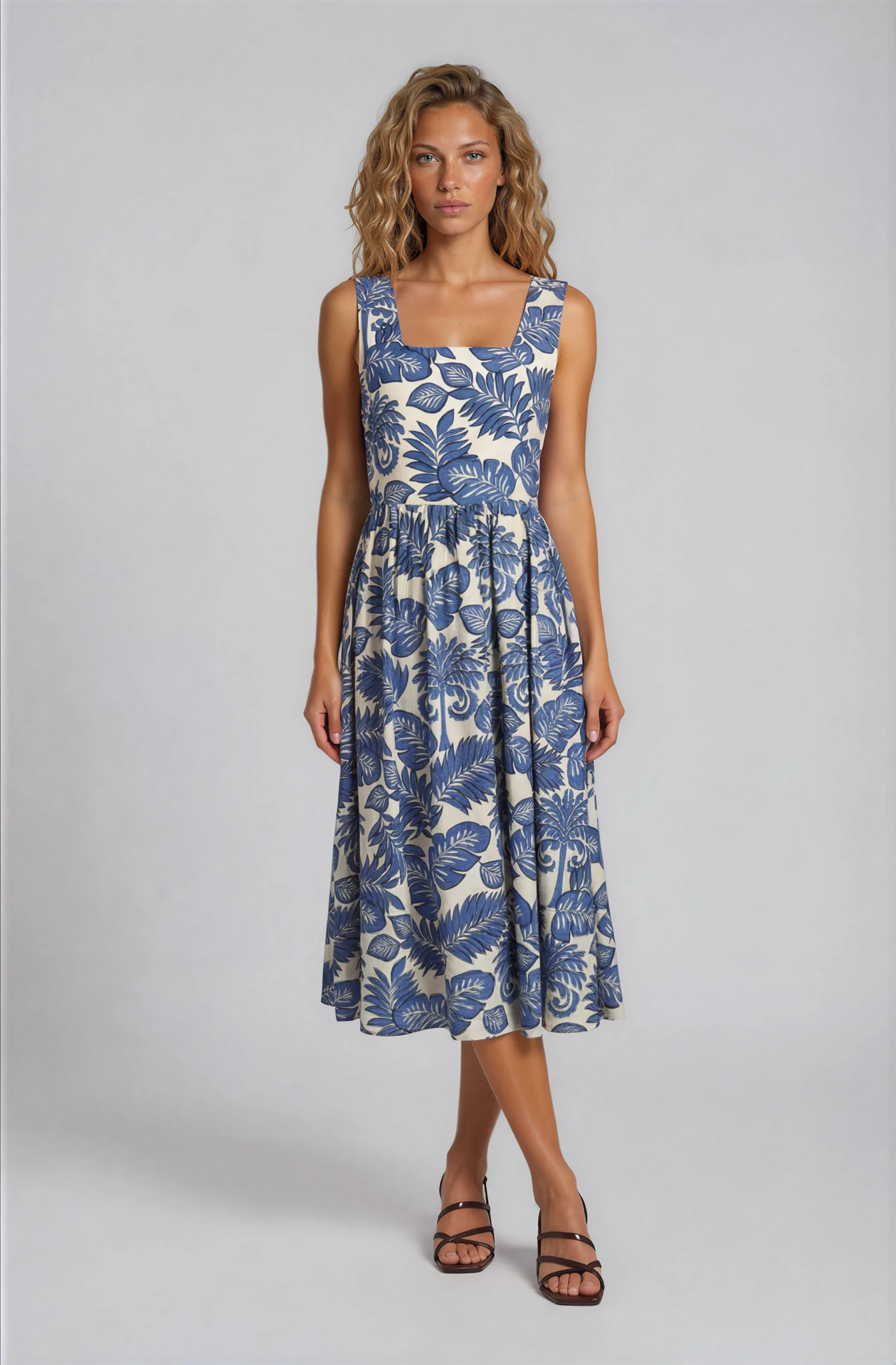 TROPICAL PRINTED DRESS