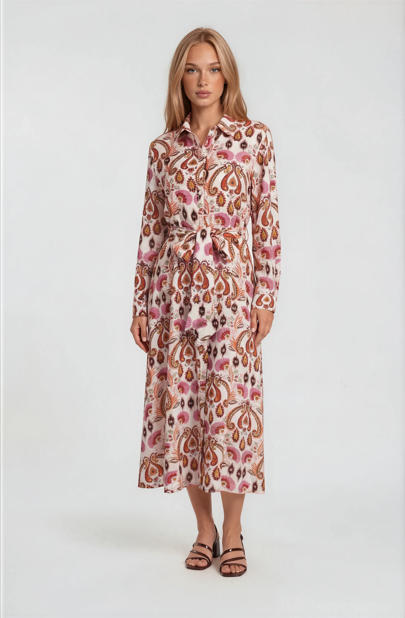 LARGE PAISLEY PRINTED DRESS