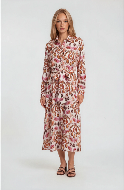 LARGE PAISLEY PRINTED DRESS