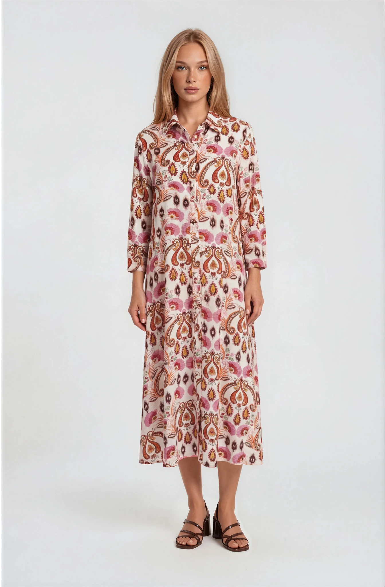 LARGE PAISLEY PRINTED DRESS