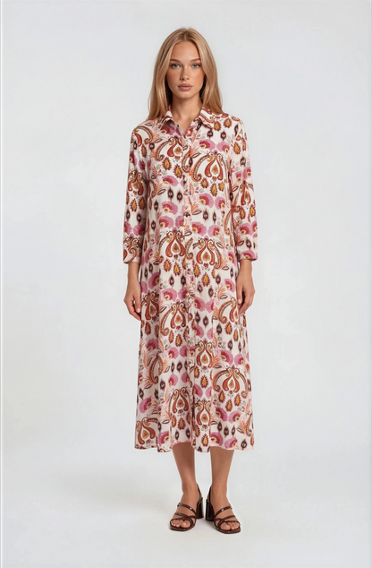 LARGE PAISLEY PRINTED DRESS